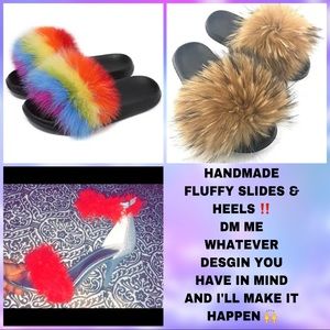 *Made To Order* Fluffy Slides and Heels 👠